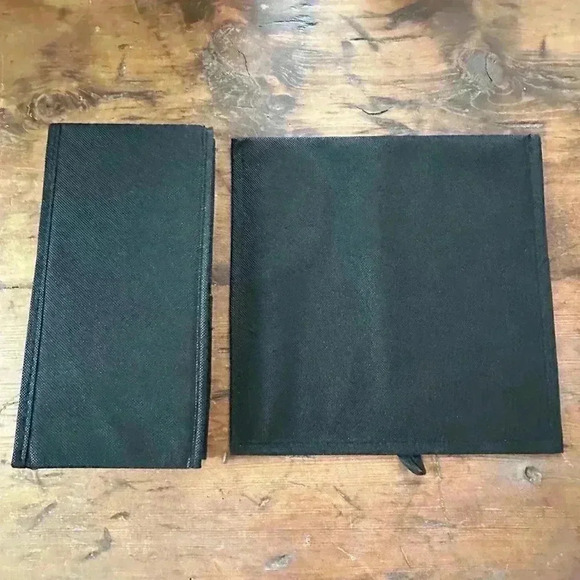 Black Canvas Square Storage Bin NEW - Picture 7 of 9